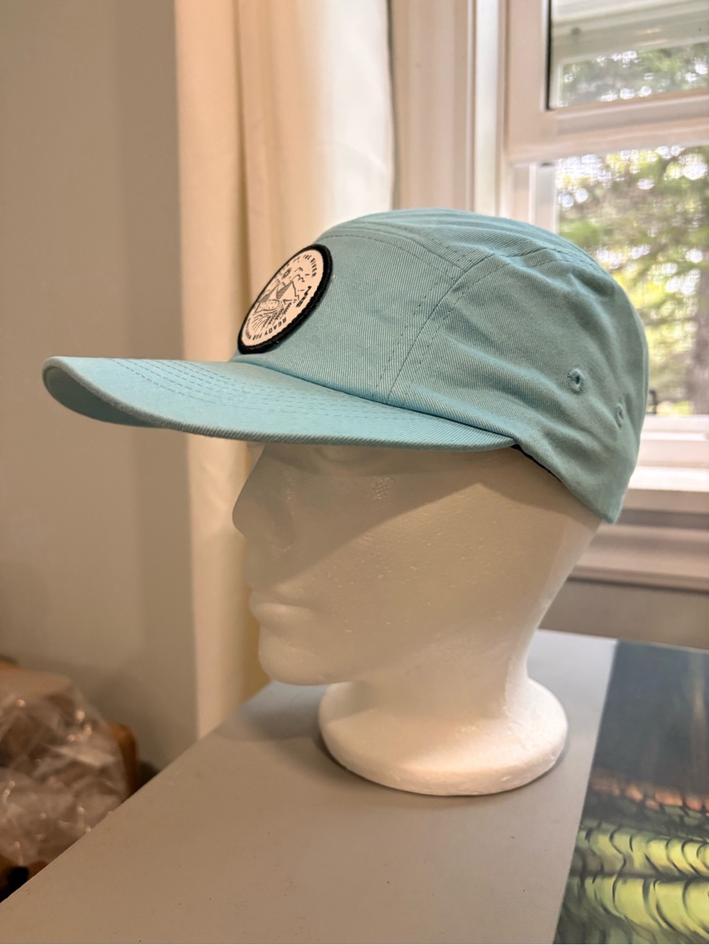 NRS Women’s /Men's Light Blue Baseball Cap with Round Logo Patch